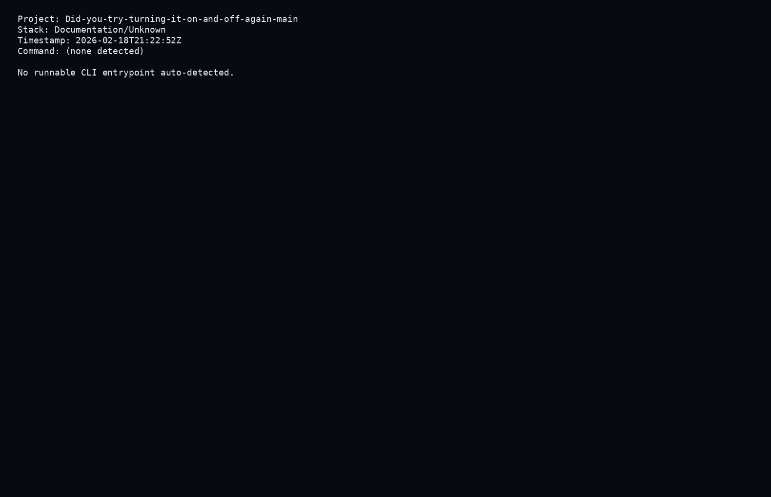 Did-you-try-turning-it-on-and-off-again-main screenshot